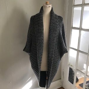 Express Grey Open Front Cardigan